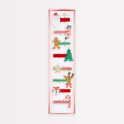 Jolly Christmas - Weihnachtliche Haarspangen von Meri Meri