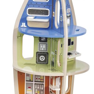 Spiel-Rakete aus Holz mit Zubehör