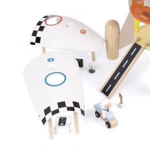Spiel-Rakete aus Holz mit Zubehör