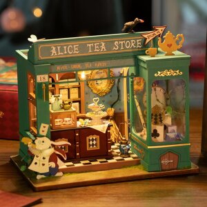 DIY Miniaturhaus - Alice Tea store