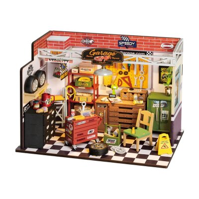 DIY Miniaturhaus - Garage Workshop - Autowerkstatt
