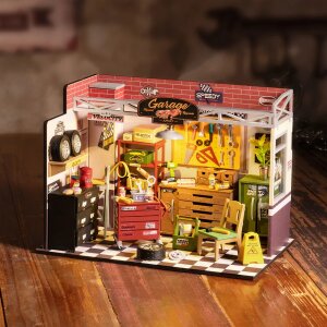 DIY Miniaturhaus - Garage Workshop - Autowerkstatt