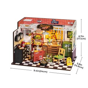 DIY Miniaturhaus - Garage Workshop - Autowerkstatt