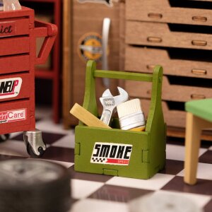 DIY Miniaturhaus - Garage Workshop - Autowerkstatt
