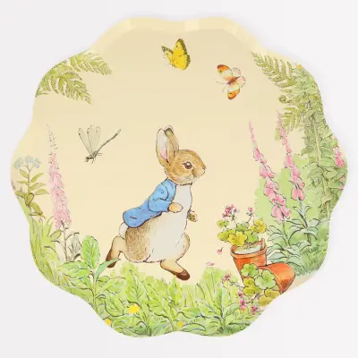 Peter Rabbit große Papteller aus der Serie " in the garden"