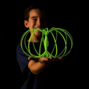 Glozi - Infinity Ring Glow in the Dark yellow