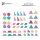 Connetix - Pastel Shape Expansion Set, 48-teilig