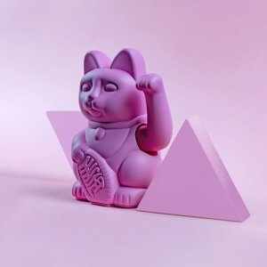 Lucky Cat Winkekatze von Donkey Hot Pink - Rebellion