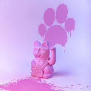 Lucky Cat Winkekatze von Donkey Hot Pink - Rebellion