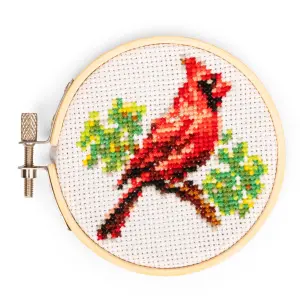 Mini Kreuzstich Stickerei Kardinalsvogel