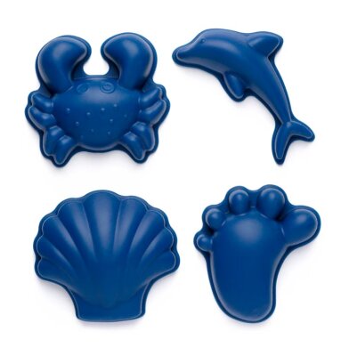 Scrunch Förmchen  4er Set Dark midnight blue