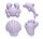 Scrunch Förmchen  4er Set light dusty purple