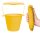 Scrunch Eimer pastel yellow
