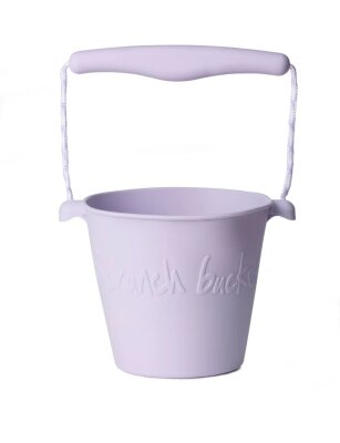 Sandkasten Eimer aus weichem Silikon von Scrunch