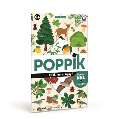 Poppik Sticker Lernposter Bäume