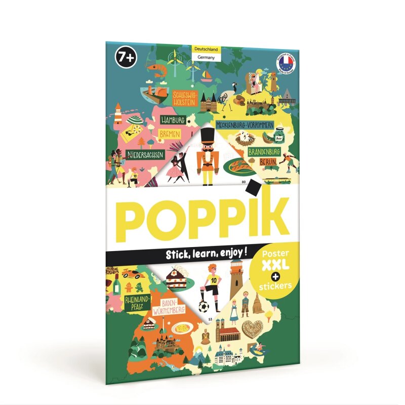 POPPIK Sticker-Poster Himmelskarte – 68x100 Cm, Nachtleuchtend, Für Kinder Ab 6