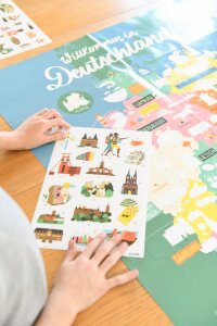 Poppik Sticker Lernposter Deutschland