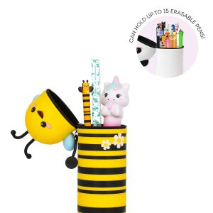2 in1 Silikon Federmäppchen Kawaii Bee - Biene