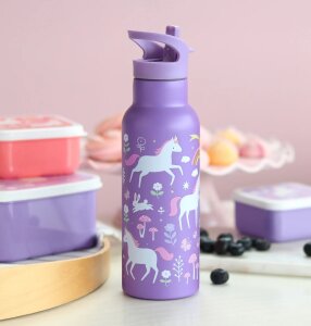 Edelstahl Trinkflasche XL - Unicorn Dreams, 500 ml