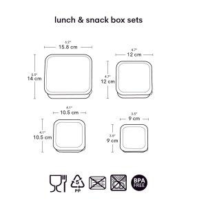 Snackbox 4-er Set - Joy