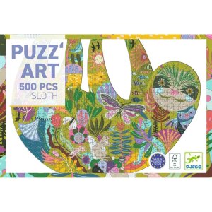 PuzzArt Faultier - Silhouettenpuzzle 500-teilig