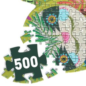 PuzzArt Faultier - Silhouettenpuzzle 500-teilig