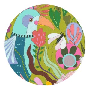 PuzzArt Faultier - Silhouettenpuzzle 500-teilig