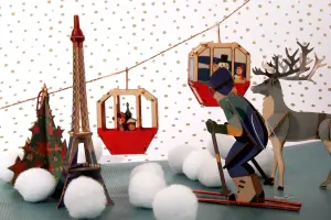 3D Grußkarte - Gondel