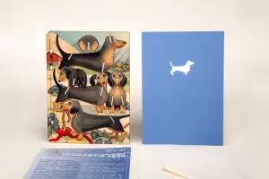 3D Grußkarte - Dackel