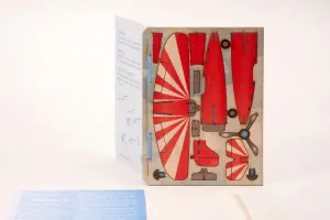 3D Grußkarte - Flugzeug