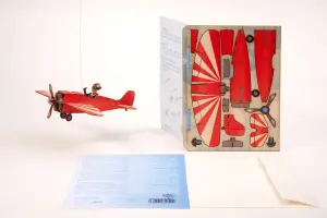 3D Grußkarte - Flugzeug