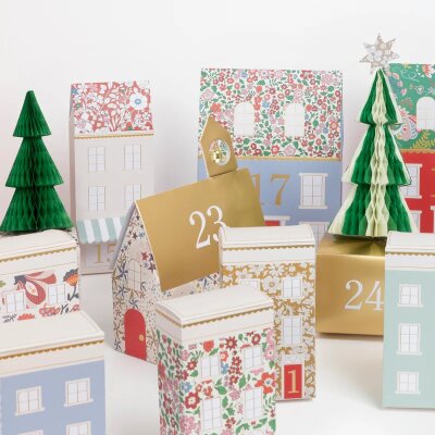 Meri Meri X Liberty - Weihnachtsdorf zum Befüllen