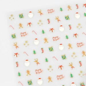 Weihnachtliche Nagelsticker von Meri Meri