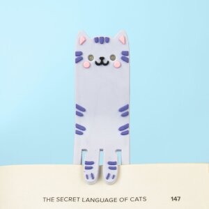Leselicht und Lesezeichen Katze