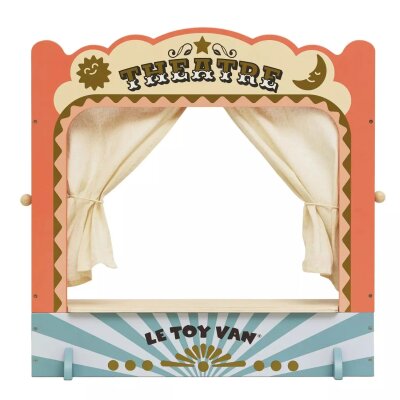 Handpuppentheater - tabletop puppet wooden theater