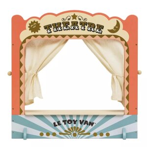 Handpuppentheater - tabletop puppet wooden theater