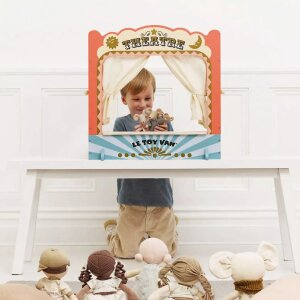 Handpuppentheater - tabletop puppet wooden theater
