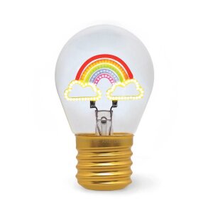 Bulb Fiction - Tischlampe in Glübirnenform  - Rainbow