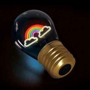 Bulb Fiction - Tischlampe in Glübirnenform  - Rainbow