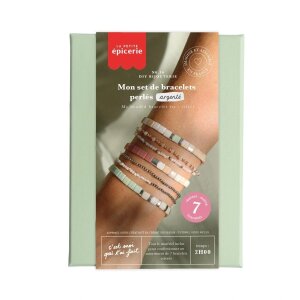 DIY Set 16-Perlenarmbänder Silber