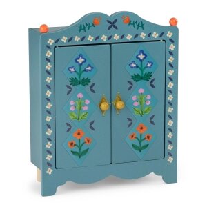 Minouchkas Schrank - hübsch verzierter Puppenschrank...