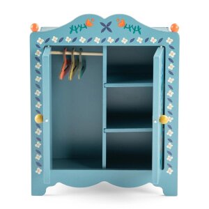 Minouchkas Schrank - hübsch verzierter Puppenschrank...