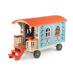 Minouchkas Wohnwagen aus Holz von Moulin Roty