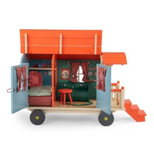 Minouchkas Wohnwagen aus Holz von Moulin Roty