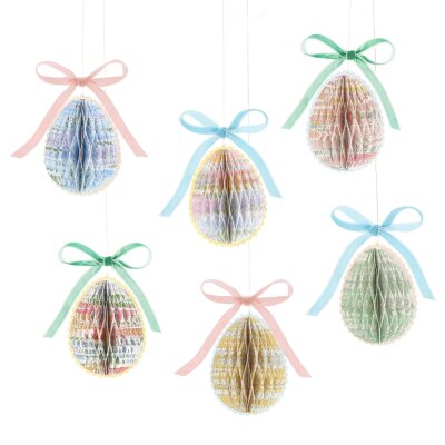Meri Meri & Libertys Paper Honeycomb egg decoration