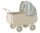 Kinderwagen Mikro blau von Maileg