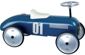 Rutschauto aus Blech - Blue vintage car