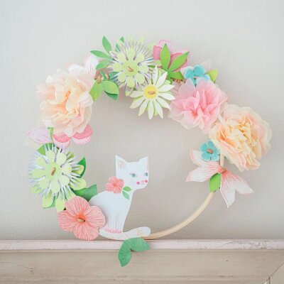 DIY Blumenkranz Dahlia