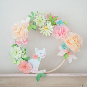 DIY Blumenkranz Dahlia