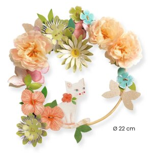 DIY Blumenkranz Dahlia